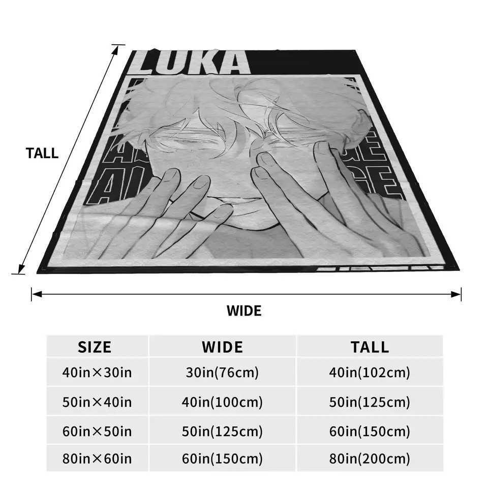 Super Soft BlanketsKids Adult Travel Luka en stage Anime Manga Throw Blanket Flannel Bedspread For Couch Bed Sofa Bed Cover C251111