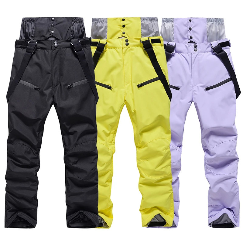 -30 Large Size Ski Pants Men Women Couple High Quality Windproof Waterproof Warm Snow Trousers Winter Ski Snowboard Pants 251107