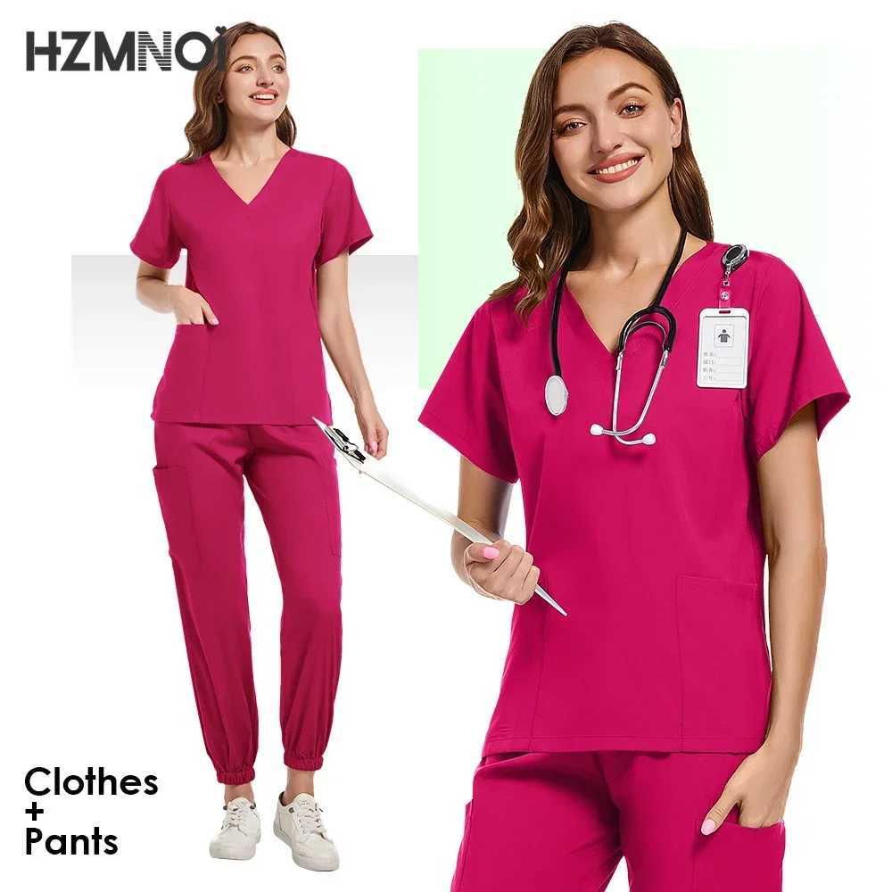 Sales Doctor Nurse Scrubs Set Medical Uniforms Women Jogger Set Hospital Accessories Operating Room Surgical Workwear X250410