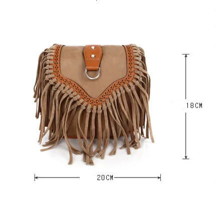 Bohemian bag Boho Free Spirit Tassel Cross Body Purse Retro Hippie er Womens Gypsy Fringe Bohemian Shoulder Bag 251110
