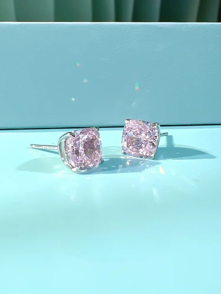 Desire 925 sterling silver diamond niche earrings ear holes simple compact fashionable and sweet style 250409