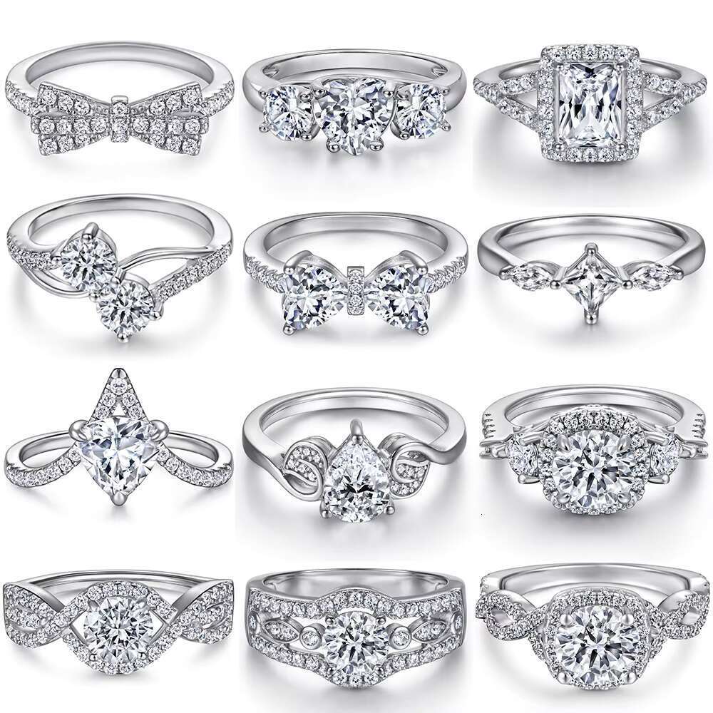Sterg Engagement Wedding Ring Tong Hot Selg Sier Sets Jewelry Vendors Rings