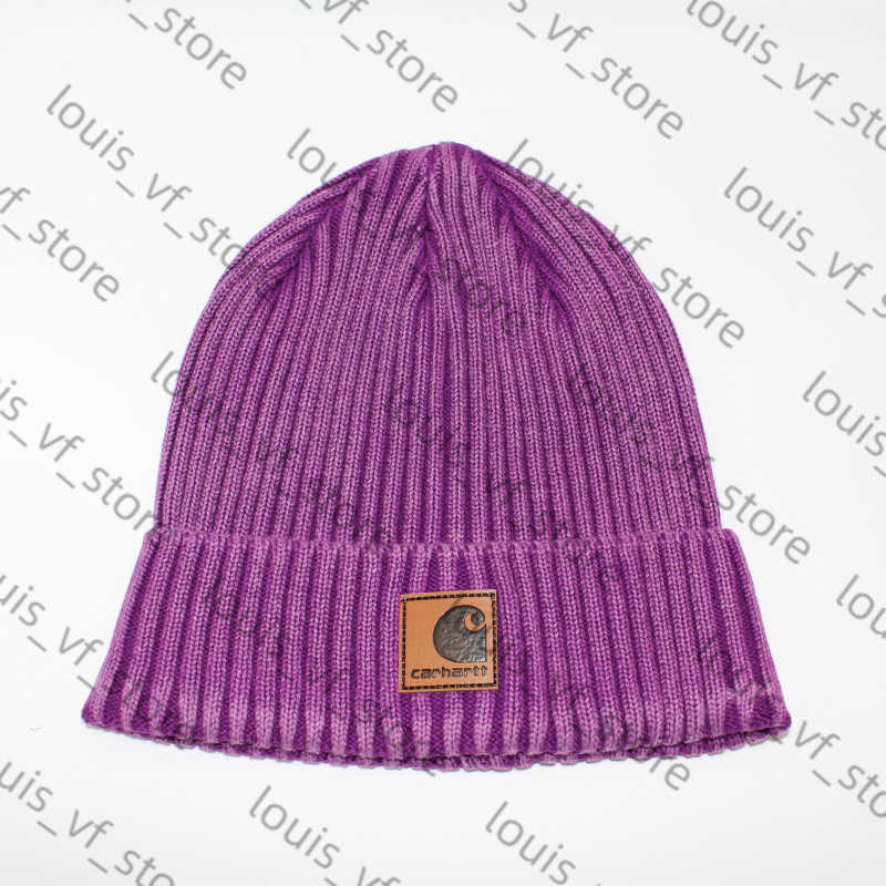 Washed Old Striped Tooling Label Dome Brimless Hat Mens and Womens Damp Cold Knitted Wool H250411