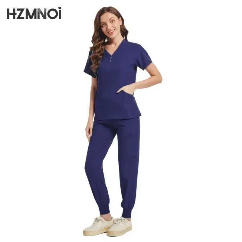 Scrub Hospital Uniform Medical Top Pants Nurse Uniform High Fashion Uniforms Nursing Scrubs Set Hot Sell Surgical Gowns X2504101