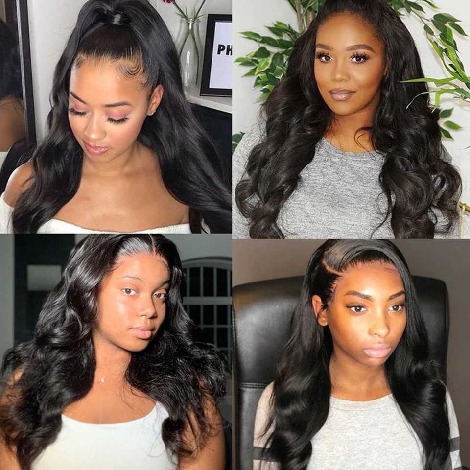 Sleek PeruvianT Part 1352 Body Wave Lace Front Human Hair Wigs For Black Women Big Sale Lace Front Wig On Sale ClearanceT251111