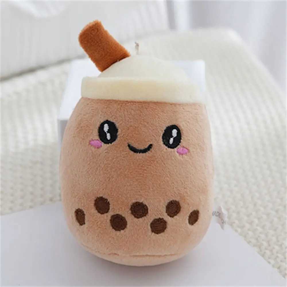 1 soft plush bubble tea cup keychain Kawaii fruit milk tea filled doll keychain girl friend birthday gift W250411