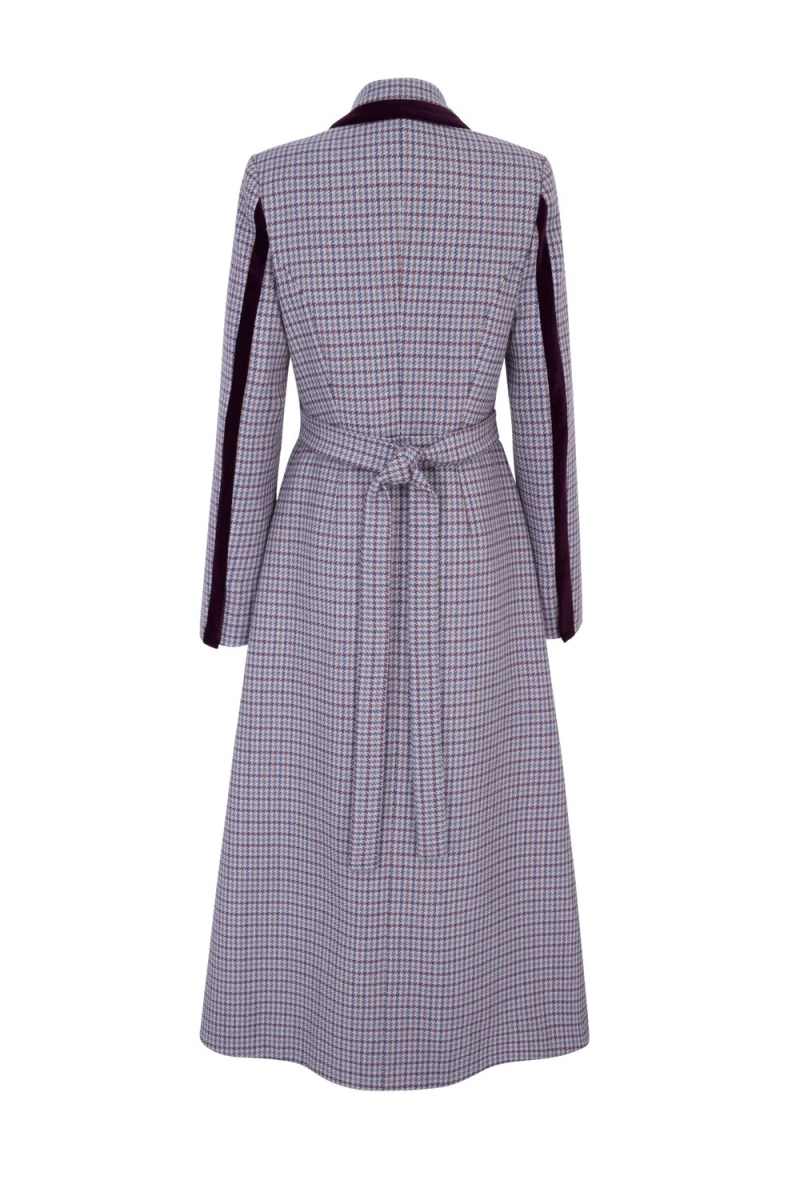 Elegant Woman Woolen Overcoat Long Sleeve Double Breasted Autumn Winter Outdoors Occasion Warm Customized