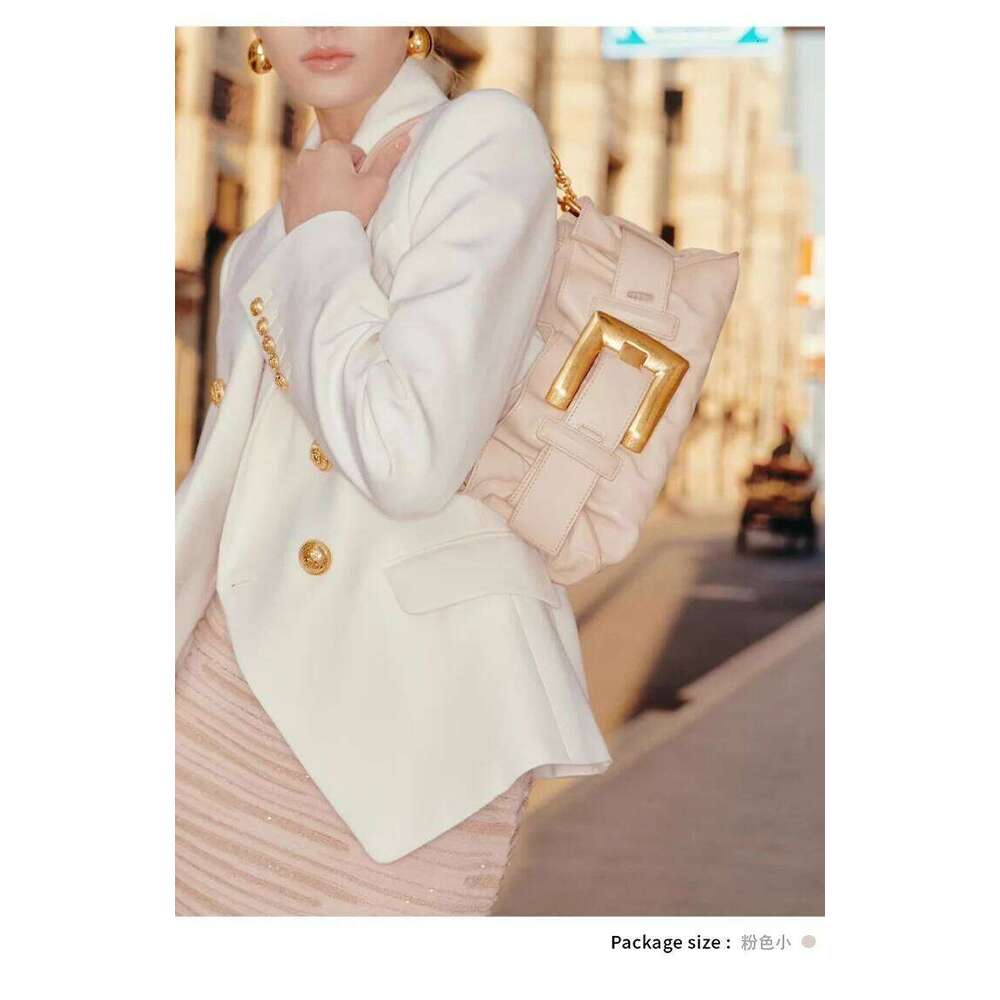 Vintage Tote Shoulder 2025 New Belt Buckle Hand Armpit Bag Luxury High Quality Pu Leather Underarm Bag