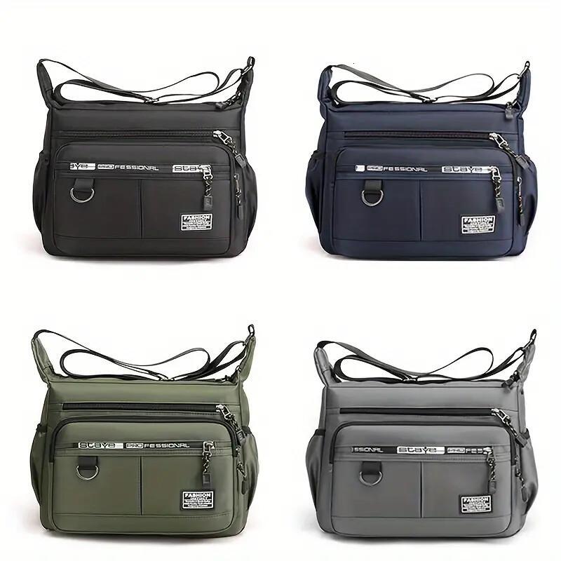 portable unisex sports pink durable outdoor travel crossbody cycling light shoulder nylon bag with zipper ddmynov