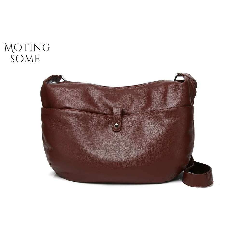 Designer Bag Motingsome Cowhide Women Bags Casual Designer Style Daily Bag Crossbody Shoulder Handbag Messenger Tote Travel Hobos 2024 New