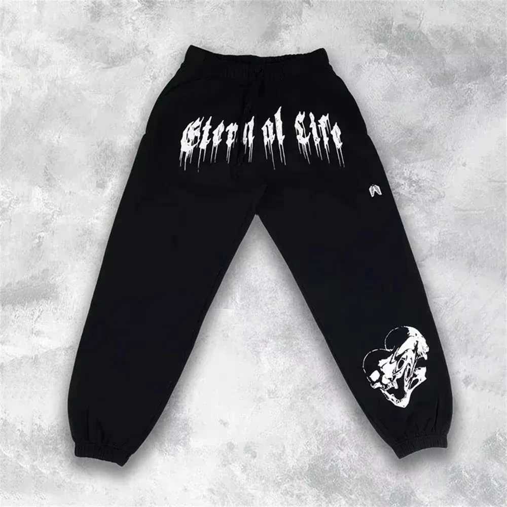 New Mens Eternal Life Sports Pants Gym Fitness Sports Pants Fitness Athletes Exercise Trouser Mens Cotton Running PantsXJ250410