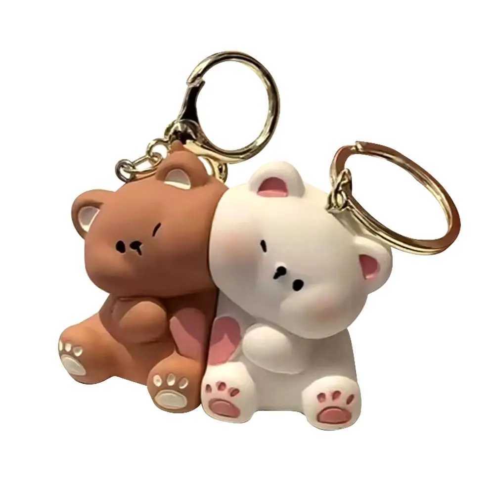 Couple magnetic temptation cute bear keychain cute cartoon bear keychain pendant Valentines Day friend gift fashion bestseller W250411