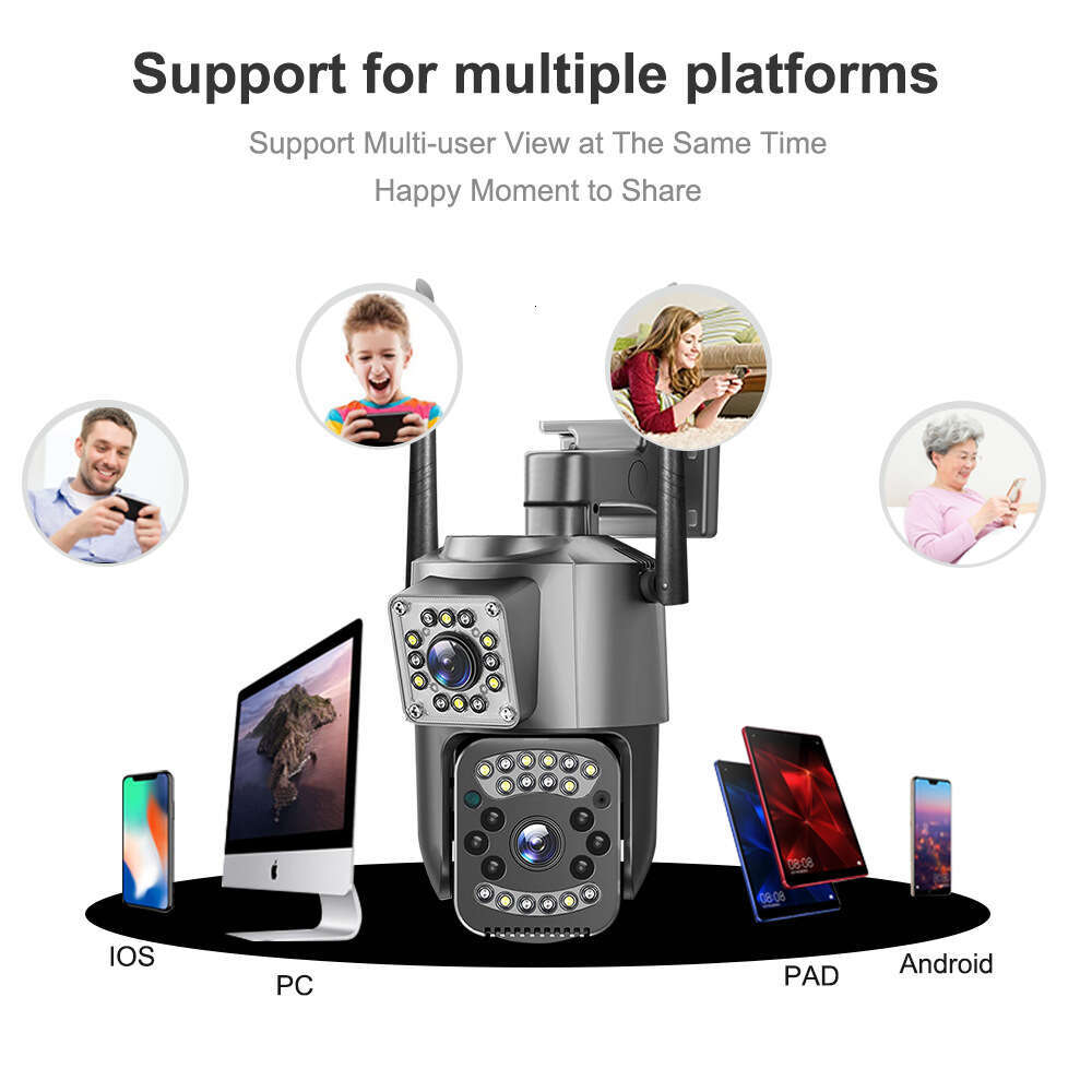V380PRO night vision full color HD outdoor 4G/WIFI surveillance camera
