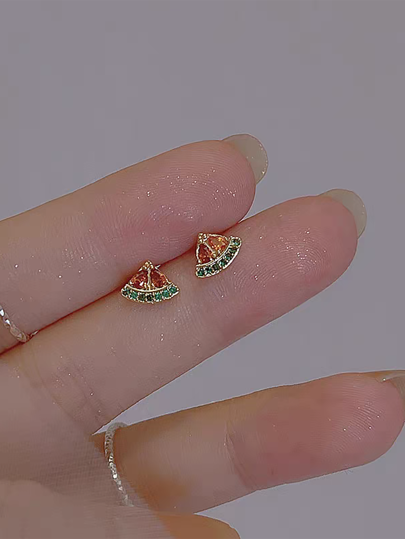 Chic Women's Accessories - Playful & Shimmering Earrings with Genuine Stone Appeal