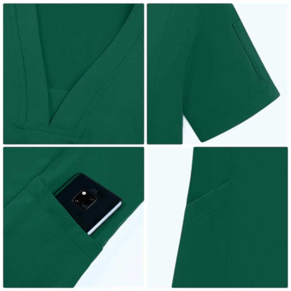 Nurse Uniform Scrubs Sets Women Blouse Medicale Femme Nursing Pants Suits Medical Accessories Healthcare Beauty Sns Work Wear X250410
