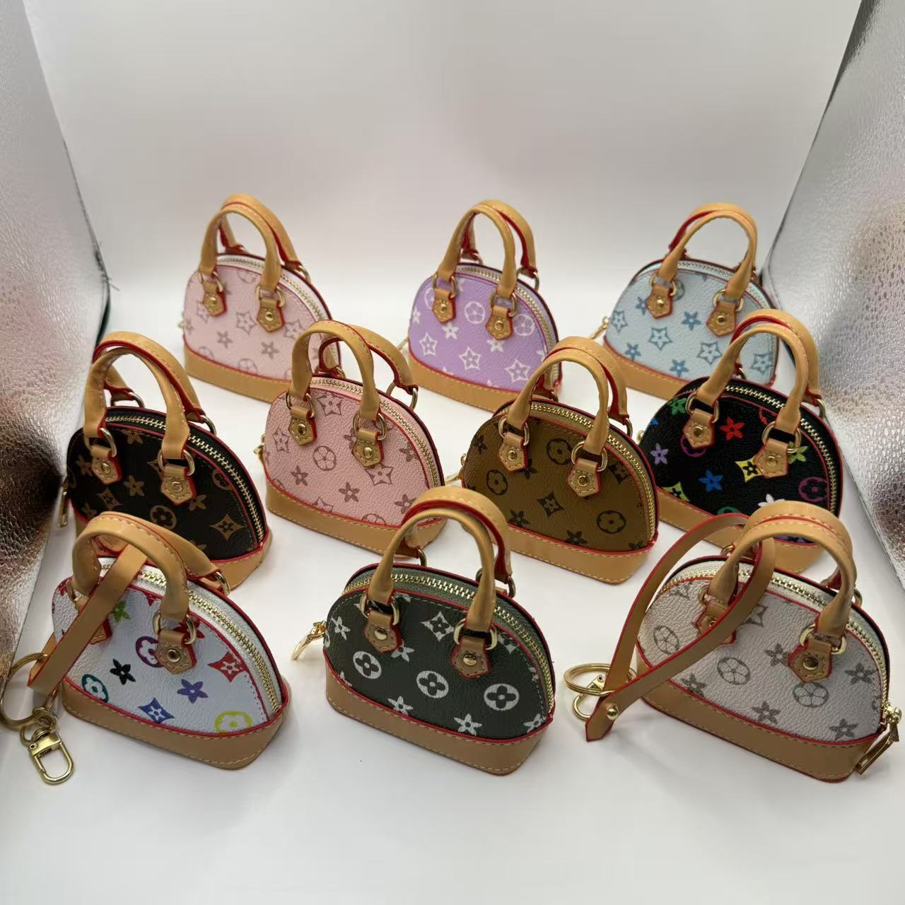 designer bag charm mini for presbyopia earphone cute shell bag pendant fashionable key bag car hanging ornament