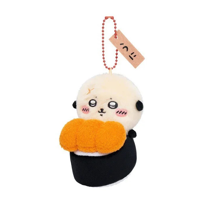 Chiikawa Sushi Series Hachiware Black Tea Cup Usagi Caviar Flying Squirrel Sea Otter Lion Sa Pendant Plush Doll Bag Hanging Gift 251110
