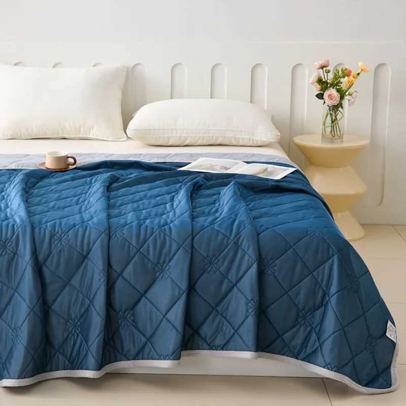 Blanket 2025 new solid color ice cream cool silk summer quilt cool summer single summer quilt feel comfortable C251111