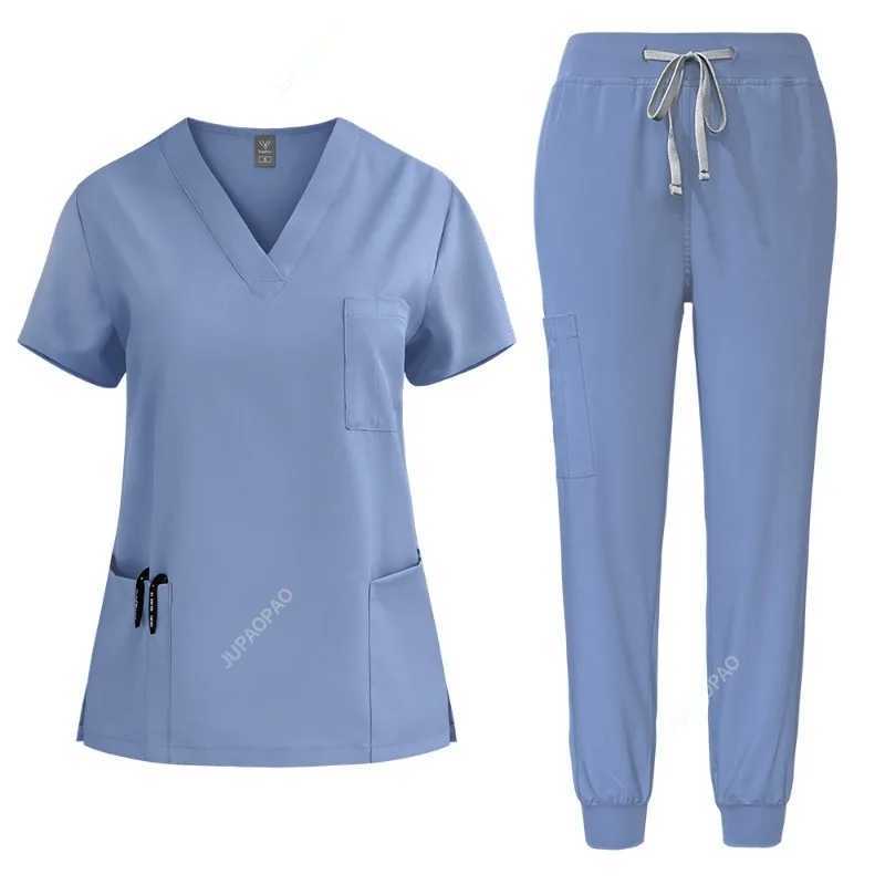 Nurse Uniform Female Hospital Doctor Male Medical Sports Shirt Nursing Pants Neutral Workshop Uniform Beauty Spa Work Clothes New X2504101