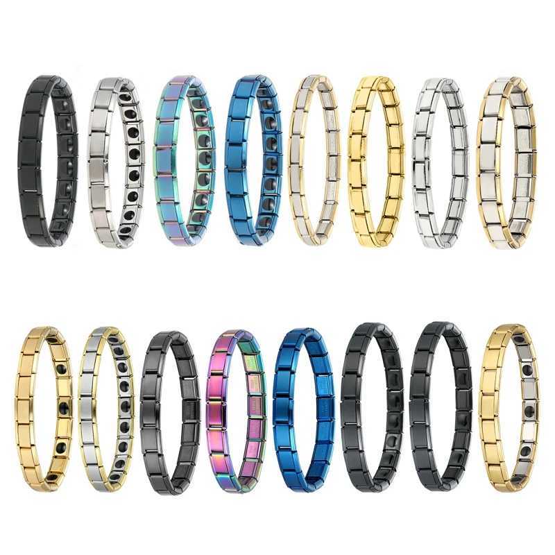 Youvelst Y2K Italian Charm Bracelets DIY Basic Elastic Charm Stainless Steel Bracelet Fashion WomenS Jewelry Making WholesaleC250410
