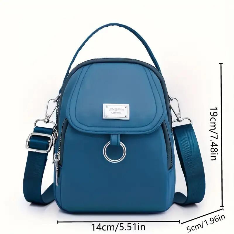 FL- Waterproof Women Crossbody Bag Elegant Oxford Messenger Bags Simple for Work