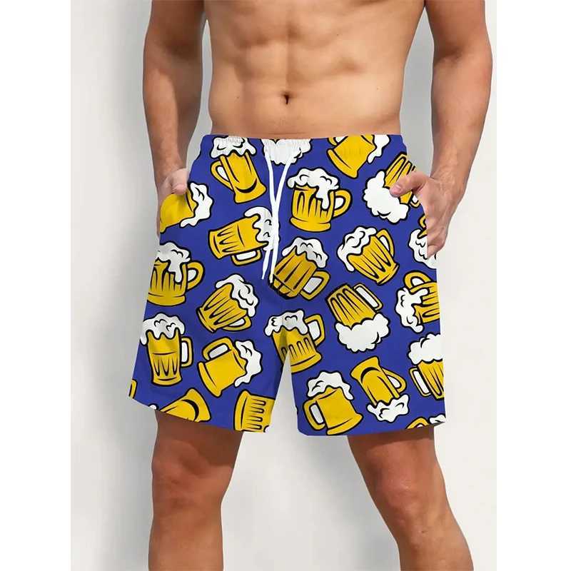 New summer 3D fruit board shorts dry quick drying beach swimming shorts womens hip-hop street clothing shortsW250410