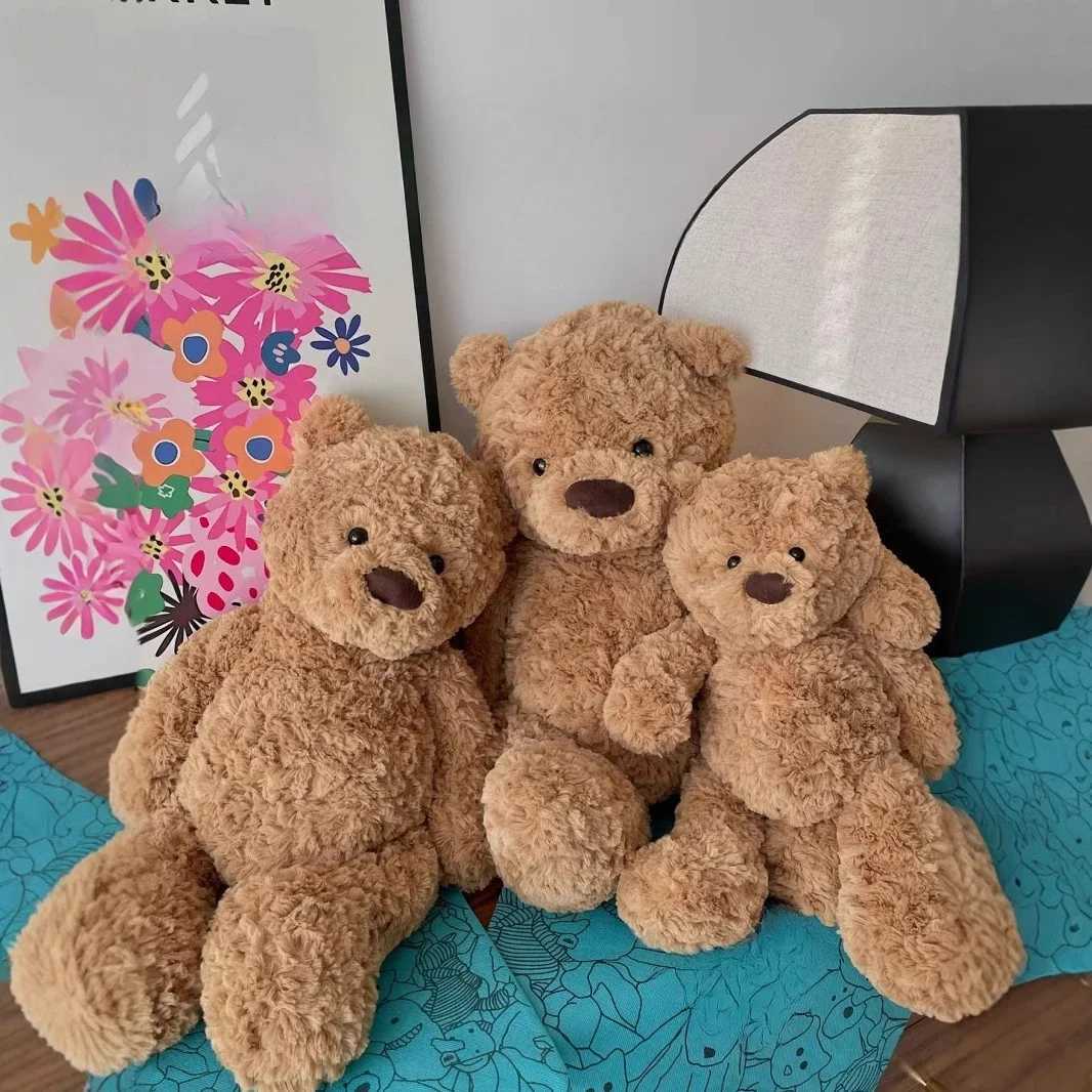 Label Jelly Cat Stupid Bear Classic Cute Teddy Bear Plush Toy Soft Doll Birthday Gift Stuffed Toy W250411
