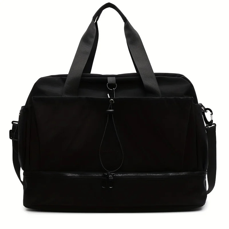 Lightweight Large Capacity Multi-functional Travel Bag Simple Korean Style Tote Shoulder Crossbody Bag - Oxford Fabric Material 251110