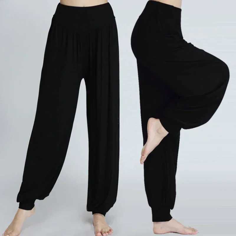 Womens elastic loose casual cotton soft yoga sports dance pants are comfortable and breathableW250411