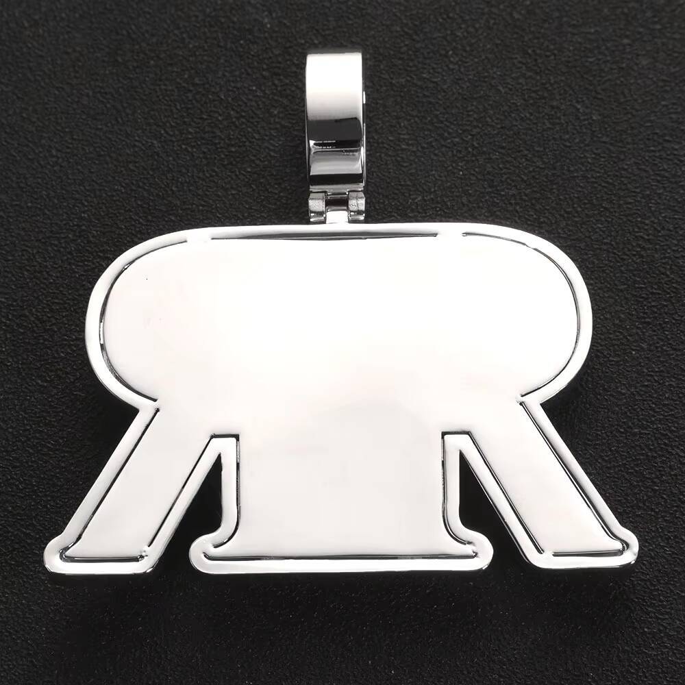 NUOYA Mirrored Letter Symmetrical Design Pendant Necklace Hip Hop Personalized Jewelry Custom Charm Pendant Customizable