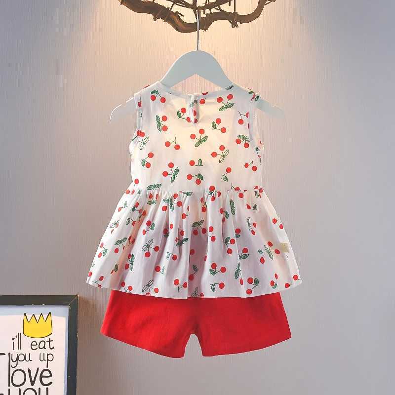 Summer baby girl clothing set fashionable and cute vest shorts bag 3 pieces/set childrens casual cotton clothing childrens track and field clothingXJ2