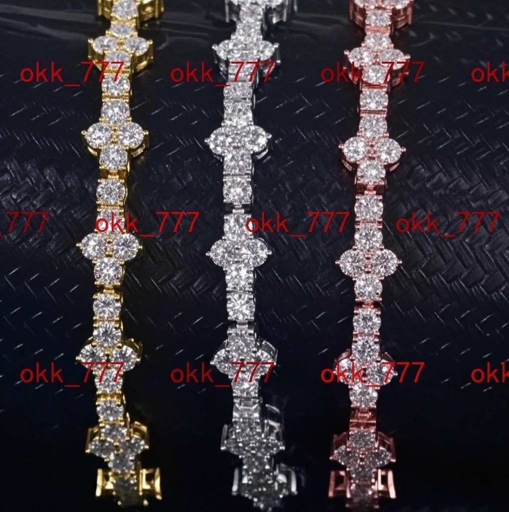 Linyin Custom Wholesale 925 Silver Moissanite Cross Bracelet Unique Stylish Perfect for Any Occasion.