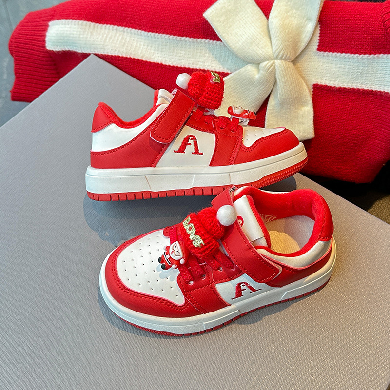 Children Shoes Boy Sports PU Leather Toddler Casual Sneakers Kidszworld Kids Tennis Skateboard Shoes Girl Walking Soft Shoe For Seasons 27 - 37 K0228