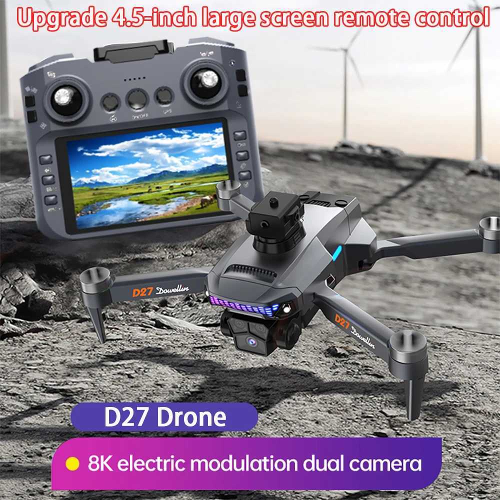 2025 D27 Pro MAX GPS Drone 8K Professional HD Camera 5G WIFI FPV 360 Obstacle Avoidance Brushless Large Sn RC Four HelicopterXJ250411