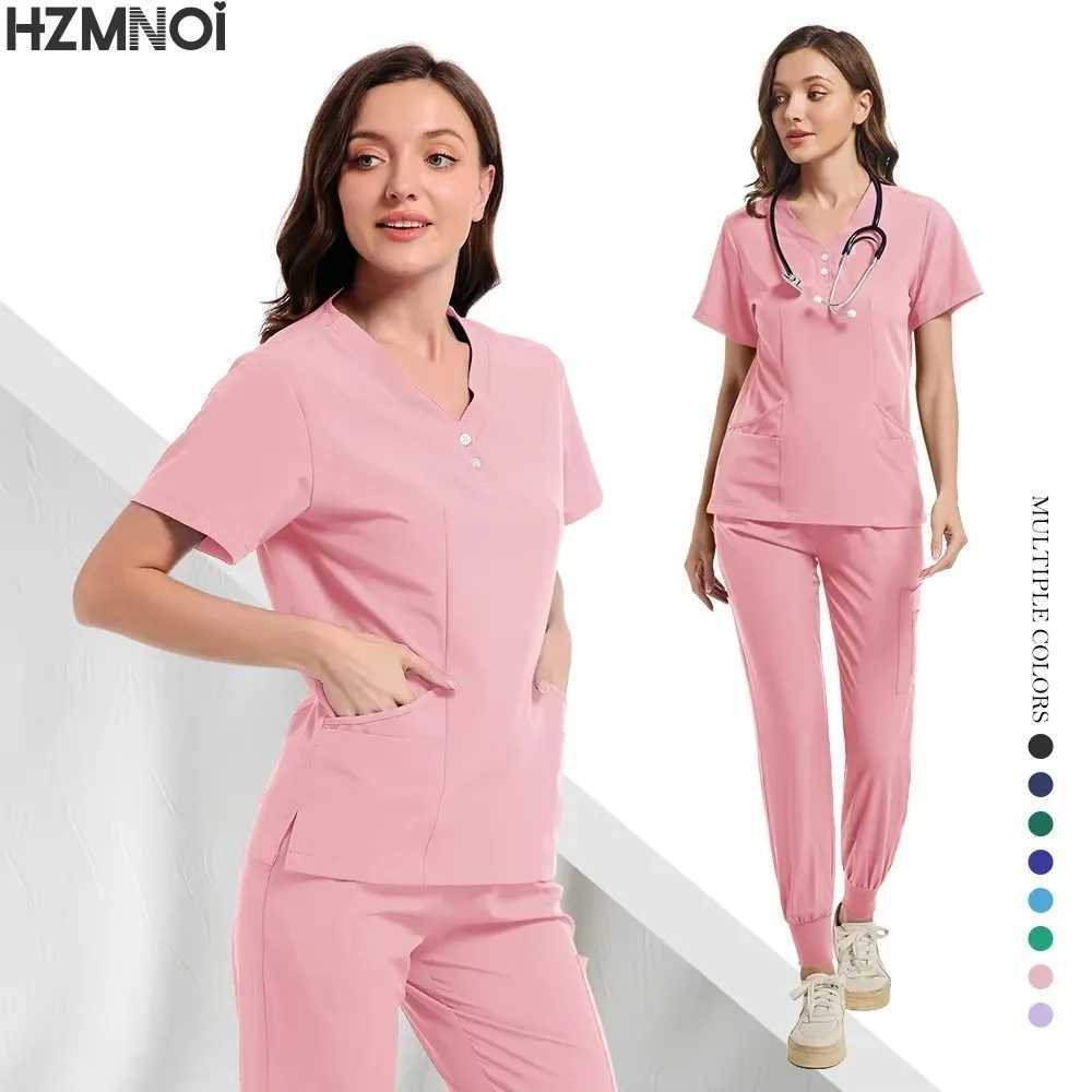 High Quty Medical Uniforms Women Scrubs Sets Nursing Accessories Hospital Beauty Sn Spa Work Clothes Suit Surgical Gowns X2504107