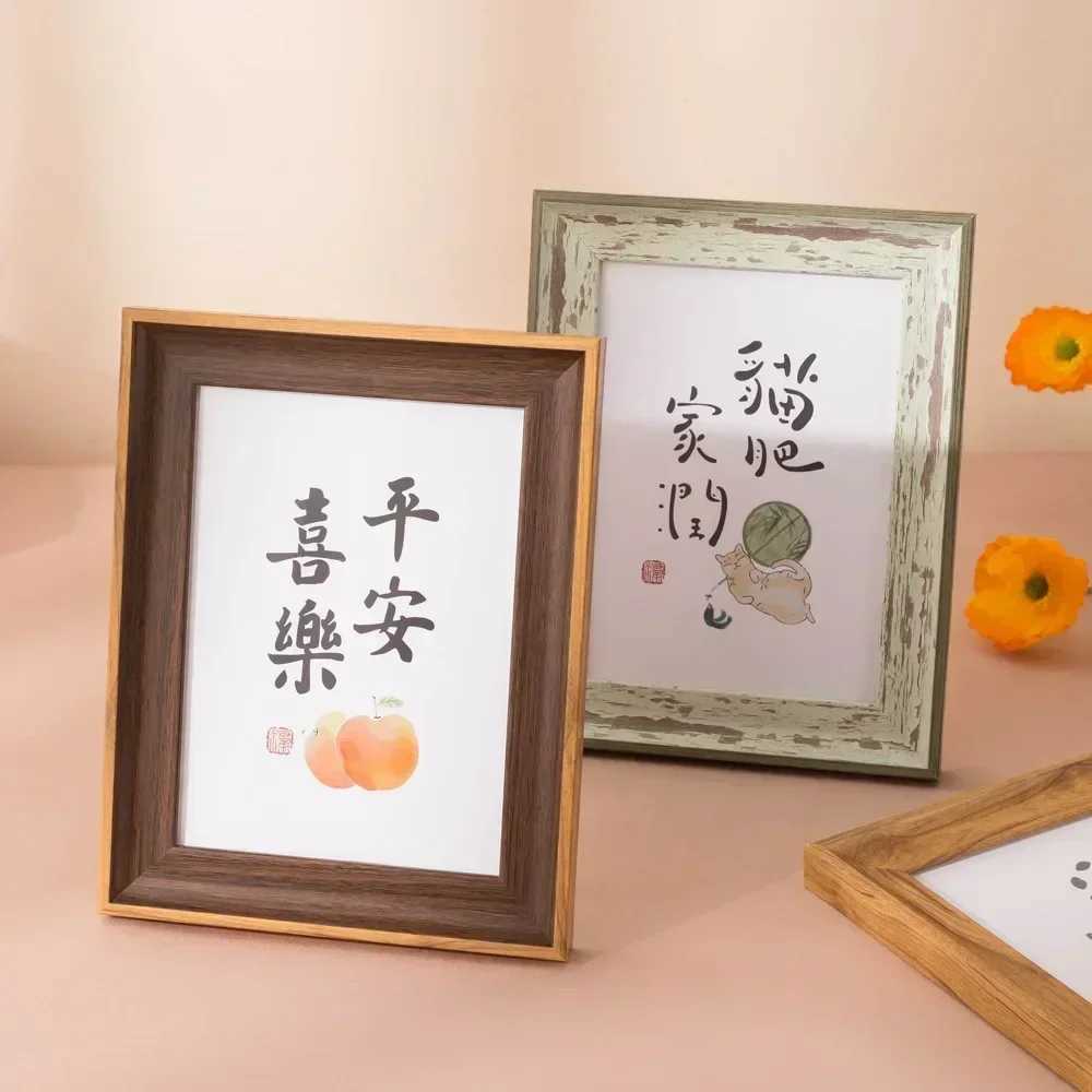 American Simplicity Picture A3 A4 Family Photo Frame Wall Decorative Ornaments for Living Room Bedroom Acrylic Home Decor L251110 H260306