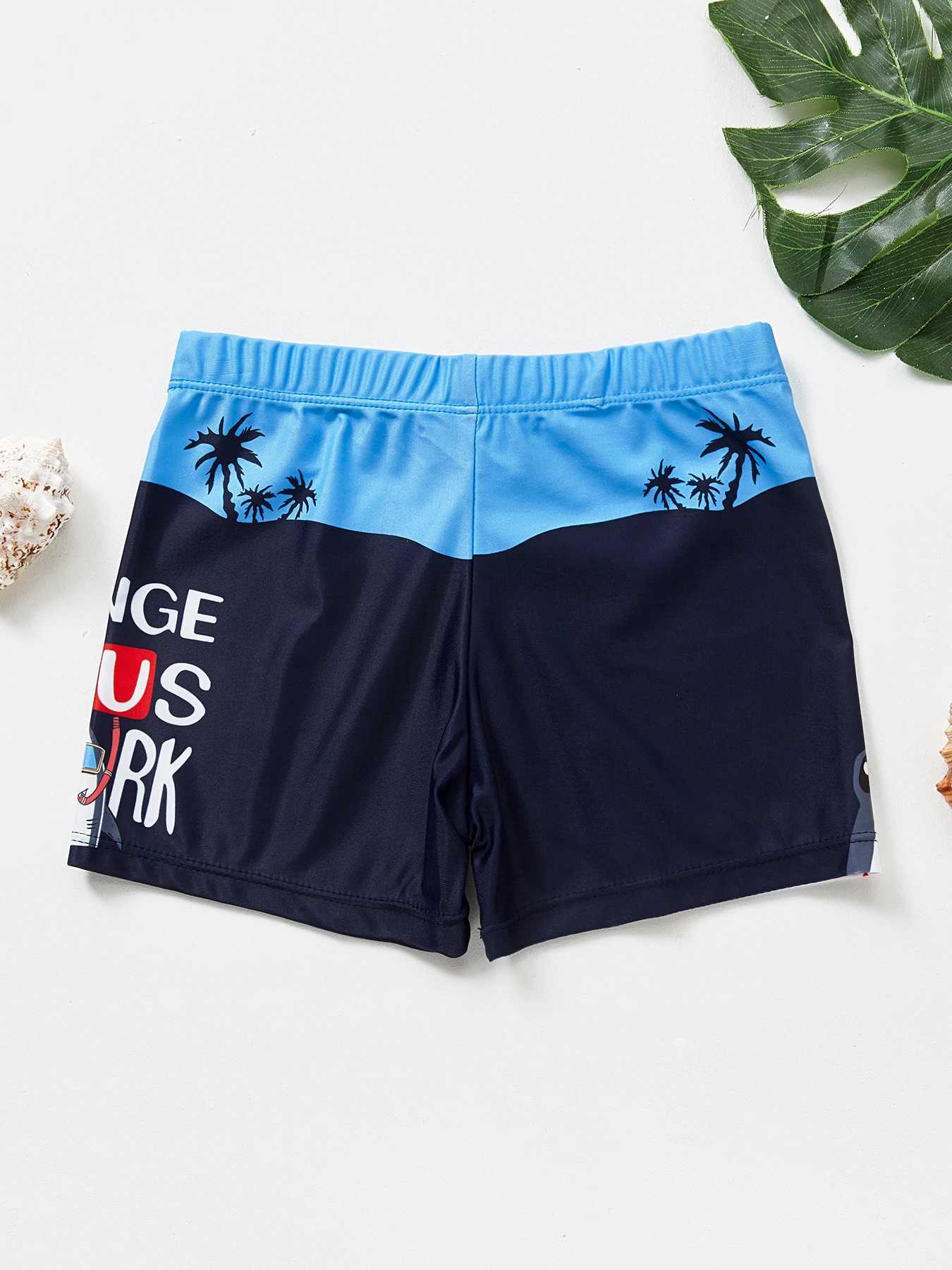 Boys swimming relay childrens swimming board shorts quick drying beach swimsuit relay boys swimsuit shortsW250410