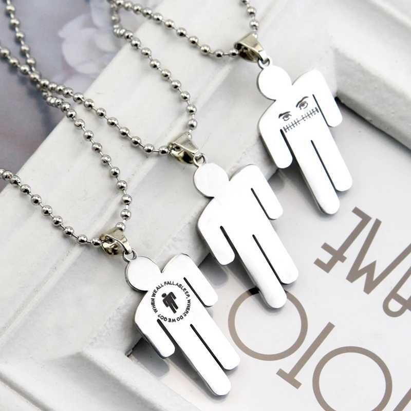 Billie Necklace Hip Hop Style Titanium Steel Pendant Neck Decoration Accessories Fashion Jewelry GiftC250411