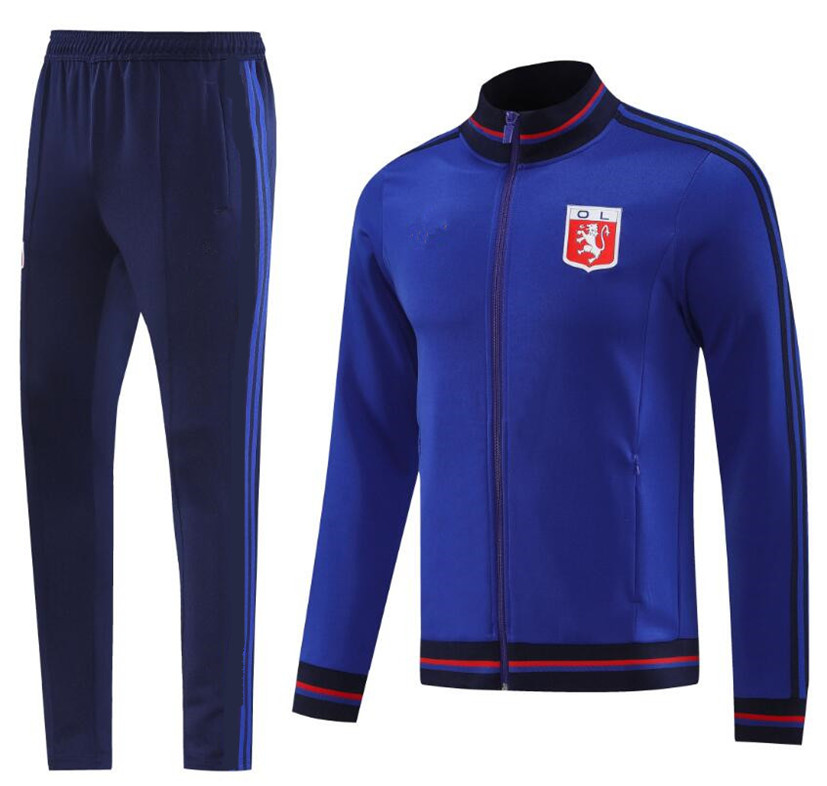 2025 2026 Lyon footbal Training tracksuit jacket 25 26 AOUAR BARCOLA DEMBELE Olympique Lyonnais tracksuits chandal futbol survetement Training top
