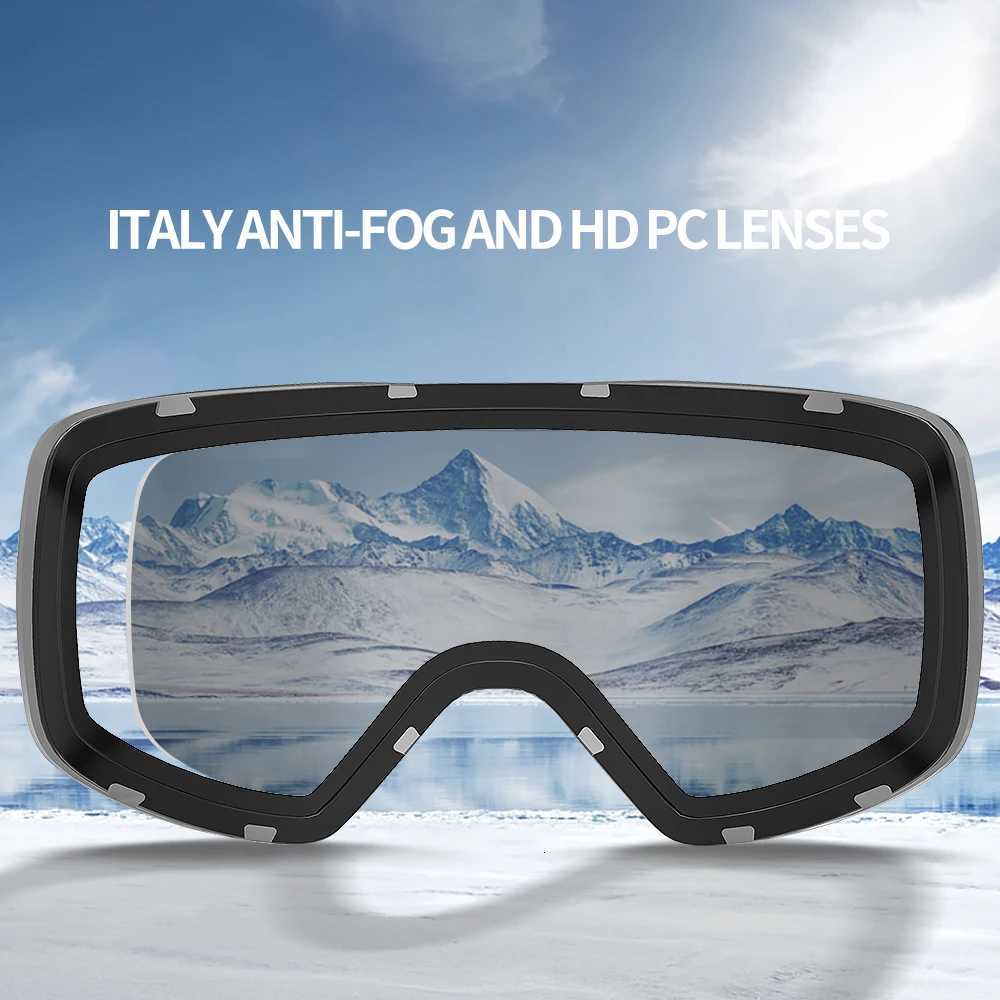 Professional Ski Glasses Men Women Anti-fog Cylindrical Snow Skiing Goggles UV Protection Winter Adult Sport Snowboard Gafas Ski K251110