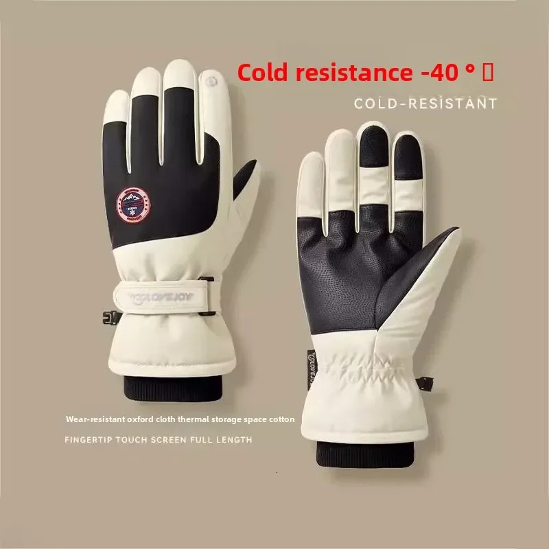 Adult Touch Screen Gloves Men Womens Winter Ski Warm ColdProof Fleece Thickened Lined y251110
