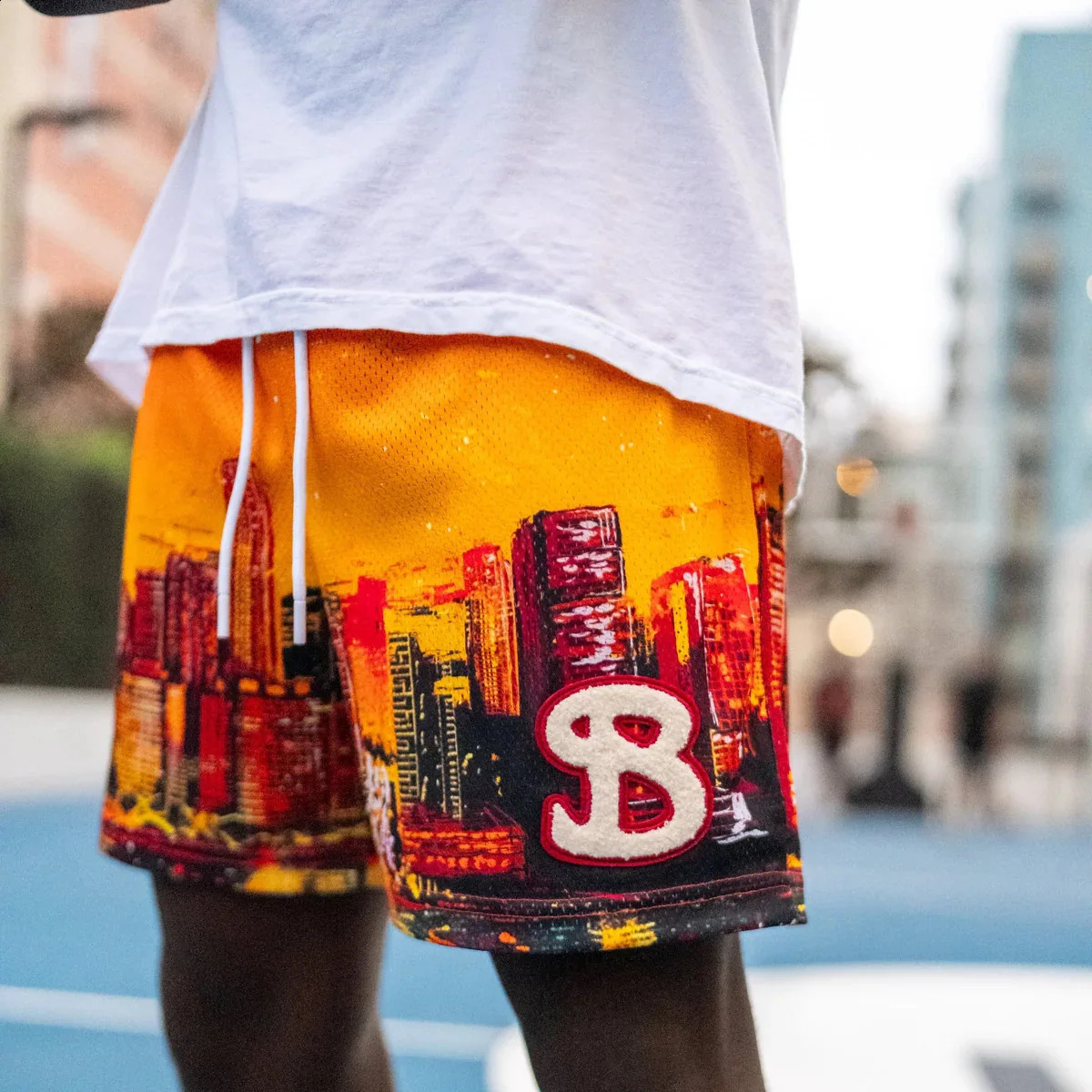 Summer 2025 bucket basketball shorts mens fast drying loose sports casual trend running 250411 XJ260206