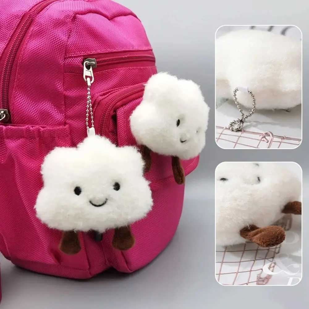 Cute cartoon cloud keychain stuffed toy couple pendant couple keychain student backpack keyring jewelry accessories gift W250411