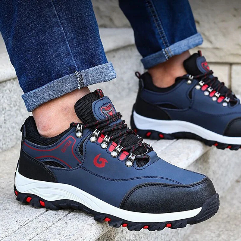Men Work Safety Shoe Boots Steel Toe Security Protection Shoes Anti-Smash Anti-puncture Constrcution Shoes Man Work Boots 251107