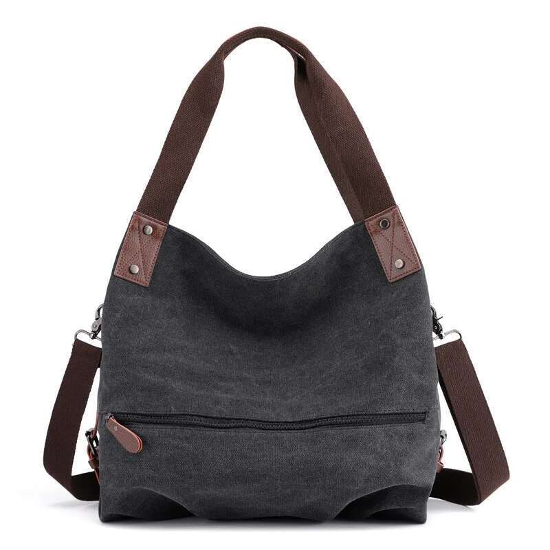 KVKY Vintage Canvas Women Hnadbag Single Shoulder Solid Ladies Messenger Bag Sac Travel Female Crossbody Bags Bolsas