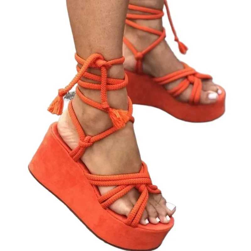 Summer Womens Wedge Sandals Platform Flip Comfortable New Casual Shoes Outdoor Beach Womens Sandals Size 36-43XJ250410
