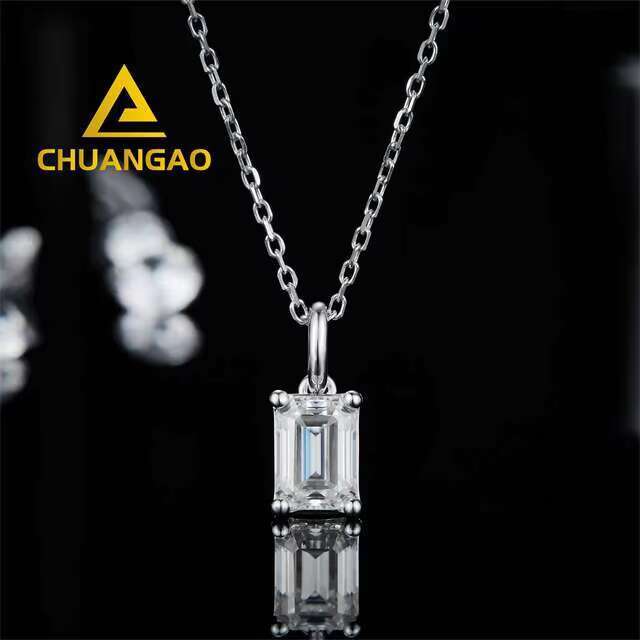 New Products Moissanite Wedding Pendant Sets Ring 925 Silver Moissanite Wedding Set Moissanite Earrings Set