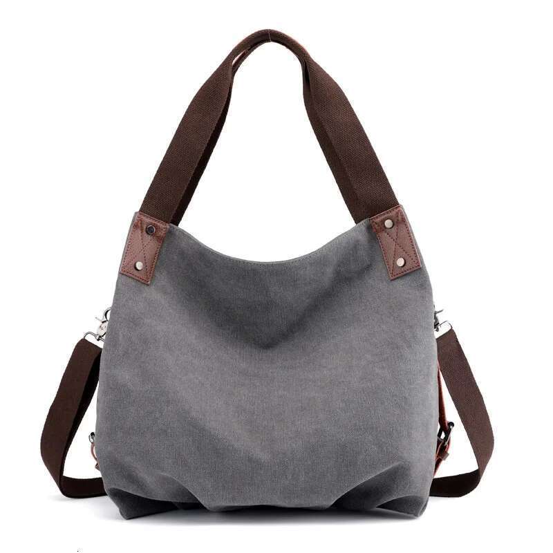 KVKY Vintage Canvas Women Hnadbag Single Shoulder Solid Ladies Messenger Bag Sac Travel Female Crossbody Bags Bolsas