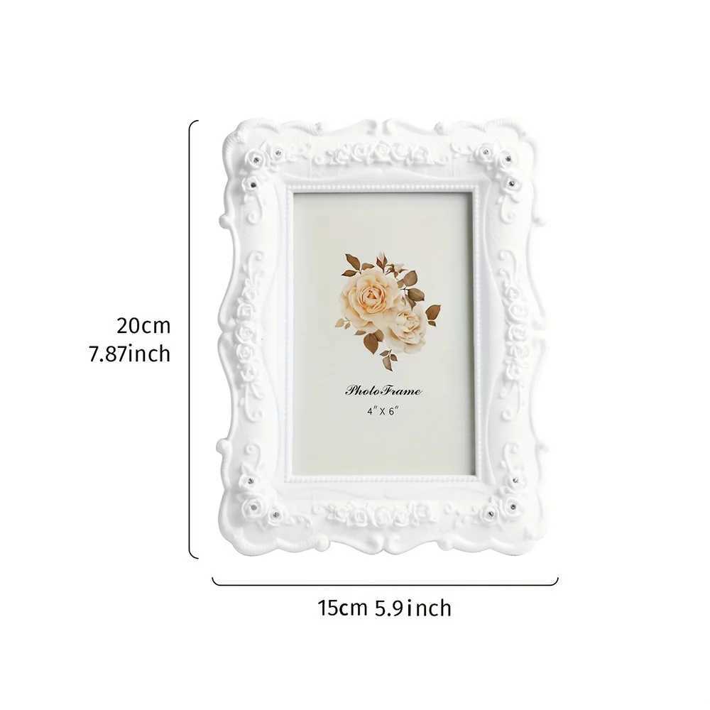 Pastoral style photo frame home table ornaments living room bedroom desktop decoration horizontal and vertical universal L251110 H260306