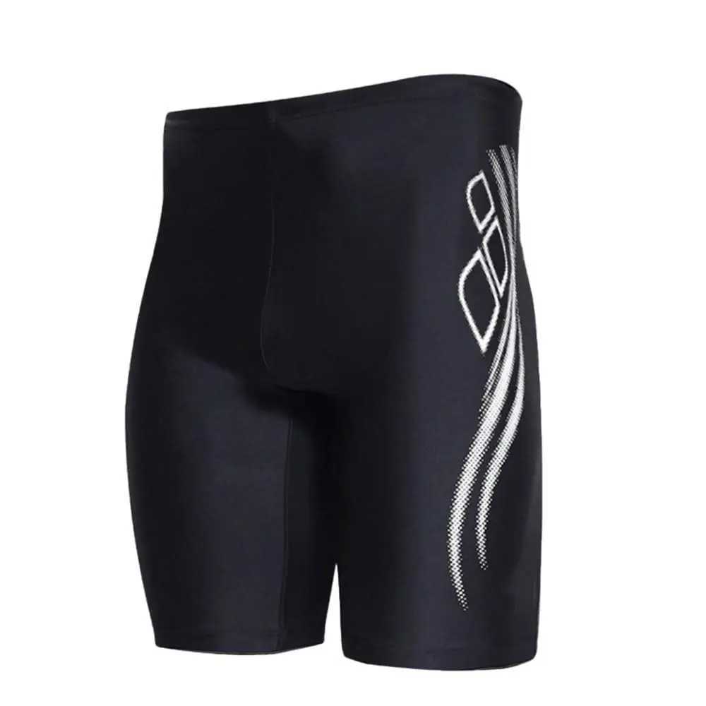 New Summer Mens Swimming Jammer Sports Training Swimsuit Shorts Swimming Relay Beach Surfing Jammer Tight Shorts Quick Drying SwimsuitW250410